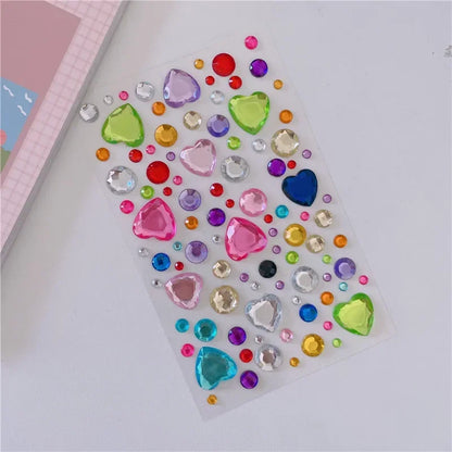 Glitter Face Stickers for Children Rhinestones for Eyes Face Diamonds Bright Stickers Festival Makeup Jewels Stickers ZS006