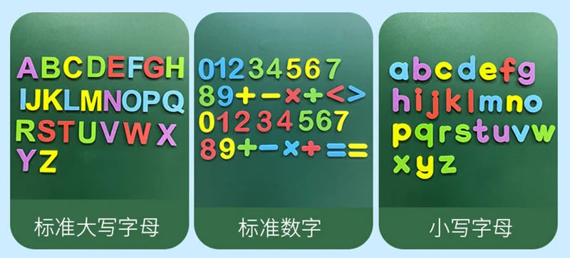24-76pcs Magnetic Alphabet Letters EVA Foam Refrigerator Stickers Toddlers Kids Learning Spelling Counting Educational Toys Gift