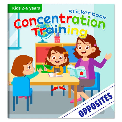 Children's Sticker Book Early Education Cartoon Animal Cognitive Puzzle Sticker Toys Educational Montessori Toys for Kids 3-6