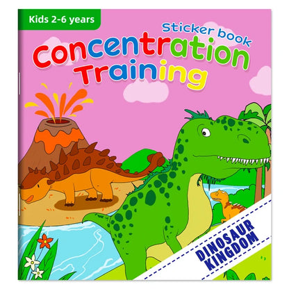 Children's Sticker Book Early Education Cartoon Animal Cognitive Puzzle Sticker Toys Educational Montessori Toys for Kids 3-6