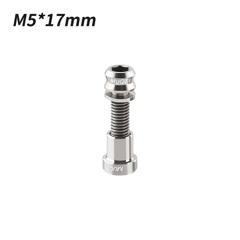 MUQZI Titanium Bolt M5x17mm M5x19mm Bicycle Nut Titanium Alloy Stem Bolts MTB Road  Folding Bike Screw Accessories