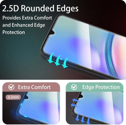 1/4Pcs Protective Tempered Glass For Samsung Galaxy A05 A05s Screen Protector