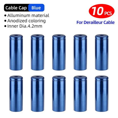 5mm Alloy Bicycle Brake Cable End Cap Housing Ferrules 4mm MTB Road Bike Derailleur Shifter Line End Crimps