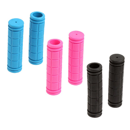 1 Pair Bike Handlebar Grips Soft Scooter Extreme Bicycle Rubber Non-slip Shockproof Mountain Folding Bike Bicycle Accessories