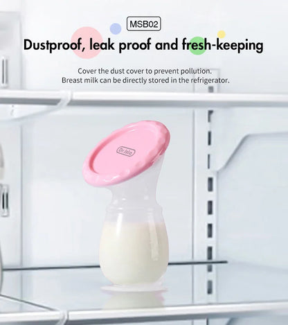 Dr.isla Baby Feeding Manual Breast Pump Partner Breast Collector Automatic Correction Breast Milk Silicone Pumps BPA Free