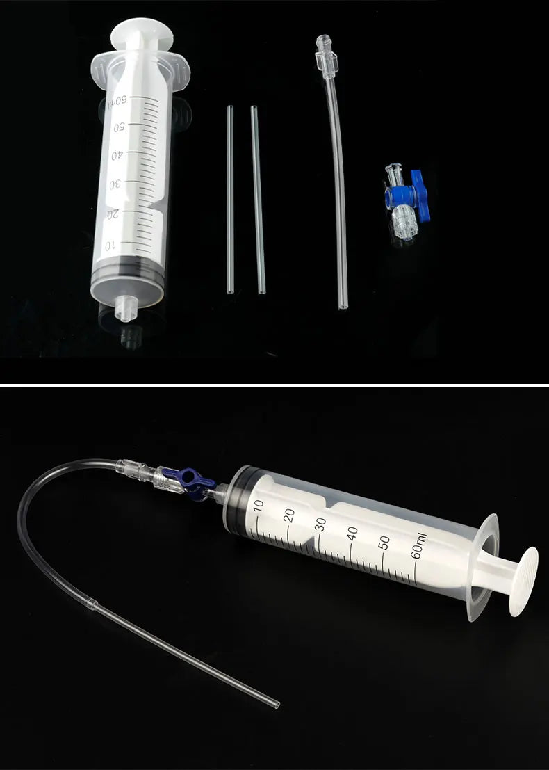 MTB Road Bike Tubeless Tire Liquid Injection Tool 60ml Tyre Sealant Syringe Bicycle Accessories  Valve Core Removal Tool Optiona