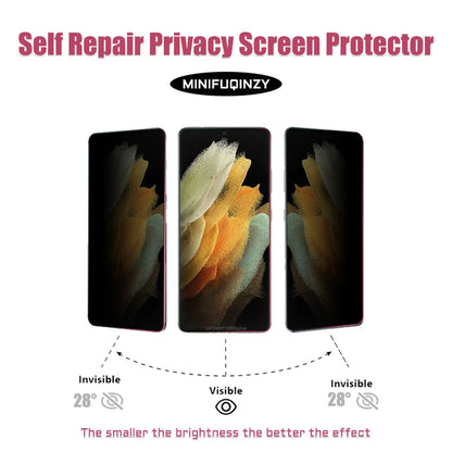 Self Repair Film For Samsung Galaxy S25 Ultra S24 S23 S22 S20 Plus FE Privacy Screen Protector Unlock S21 5G Note 20 Not Glass