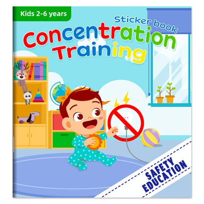 Children's Sticker Book Early Education Cartoon Animal Cognitive Puzzle Sticker Toys Educational Montessori Toys for Kids 3-6