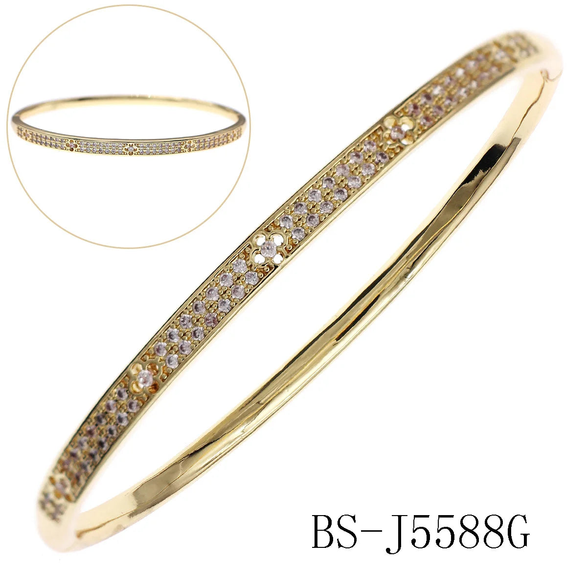 Copper With Zirconium Opening Female Simple Trendy Bracelet Women's Stainless Steel Jewelry Luxury Gifts for Girlfriends