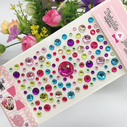 Glitter Face Stickers for Children Rhinestones for Eyes Face Diamonds Bright Stickers Festival Makeup Jewels Stickers ZS006