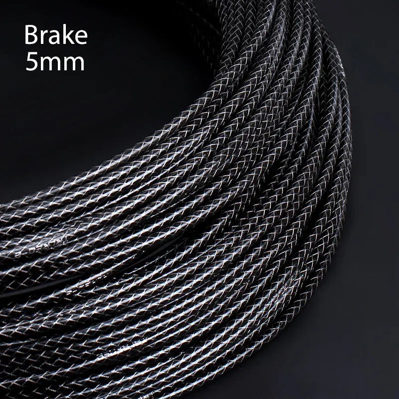 3m 5mm MTB Road Bike Bicycle Brake Derailleur Cable Weaving Line Pipe Housing Tube Variable Speed Shifting Brake Wire housing