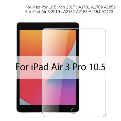 Screen Protector For iPad Pro 13 11 M4 M2 2024 12.9 10th Tempered Glass For iPad Air 5 4 3 9th 8th 7th Generation Mini 7 6 Film
