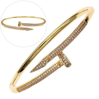 Copper With Zirconium Opening Female Simple Trendy Bracelet Women's Stainless Steel Jewelry Luxury Gifts for Girlfriends