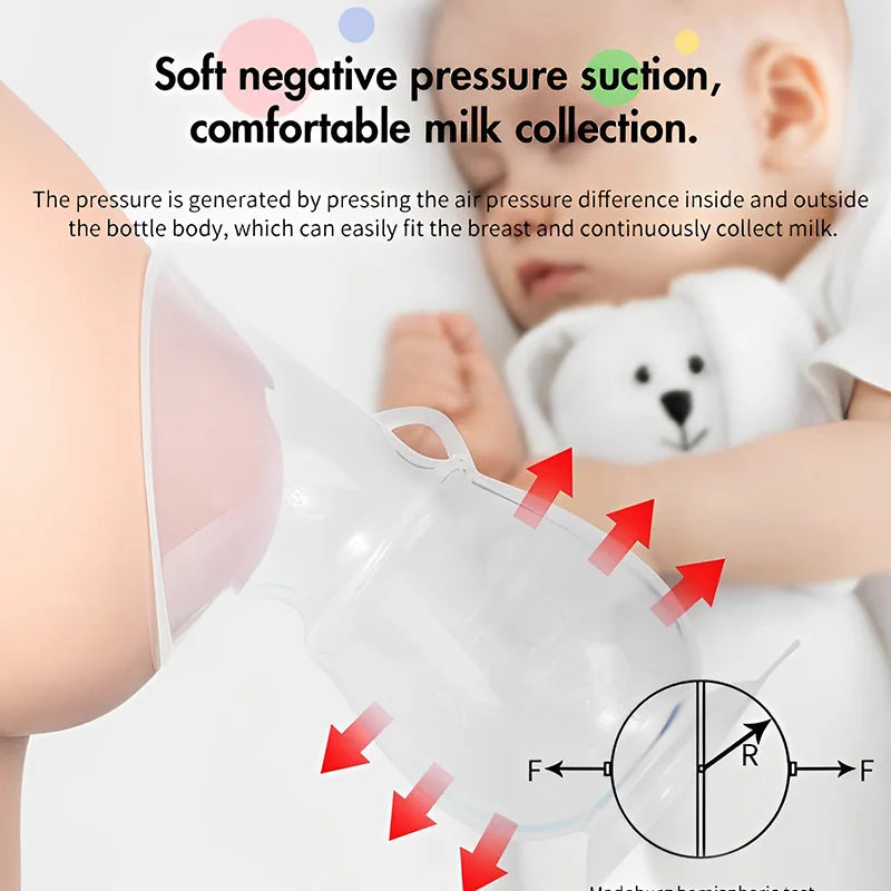 Dr.isla Baby Feeding Manual Breast Pump Partner Breast Collector Automatic Correction Breast Milk Silicone Pumps BPA Free