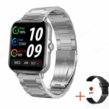 2024 2.01'' Smart Watch Bluetooth Call Play Music Smartwatch Fitness Sport Waterproof Watches for Men Women iPhone Android
