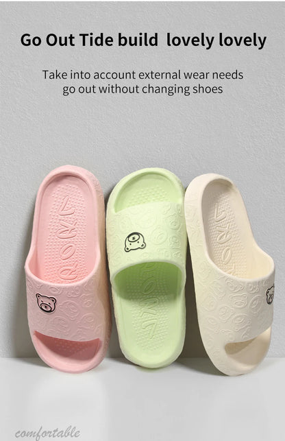 Non-slip Slippers Female Outer Wear Bathroom Bathroom Indoor Home Sandals Female Summer Eva