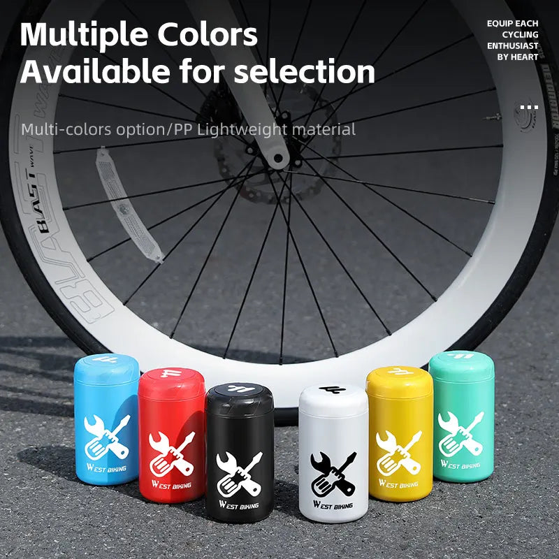 WEST BIKING Bicycle Repair Tool Storage Capsule Portable Waterproof Toolkit With Water Bottle Cage MTB Road Bike Accessories