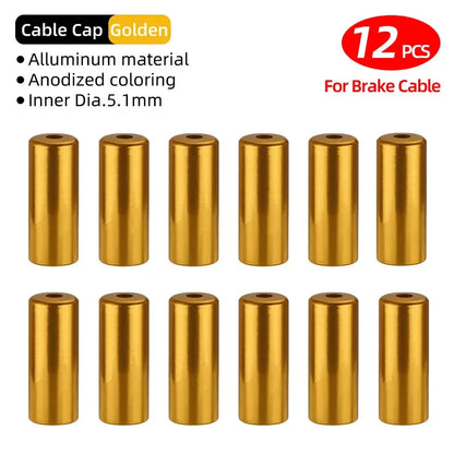 5mm Alloy Bicycle Brake Cable End Cap Housing Ferrules 4mm MTB Road Bike Derailleur Shifter Line End Crimps