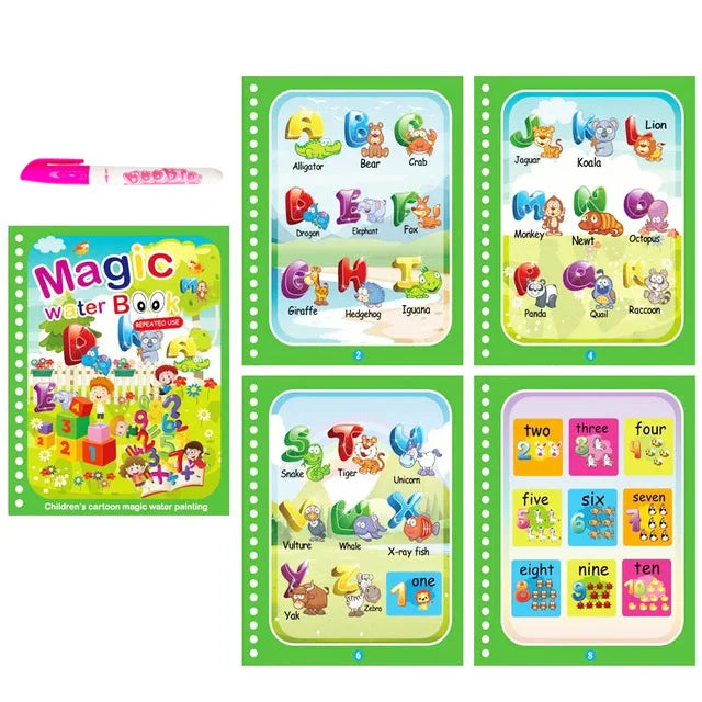 Montessori Toys Magic Water Drawing Book Kids Educational Games Paintings Children Coloring for Babies From 1 Year to 3 Toys