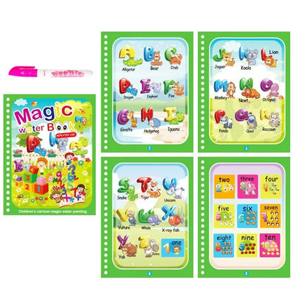Montessori Toys Magic Water Drawing Book Kids Educational Games Paintings Children Coloring for Babies From 1 Year to 3 Toys
