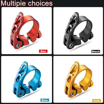 BOLANY MTB Bike Seatpost Clamp Quick Releas Ultralight Aluminium Alloy Bicycle Seat Post Mount 31.8mm 34.9mm Cycling Accessories