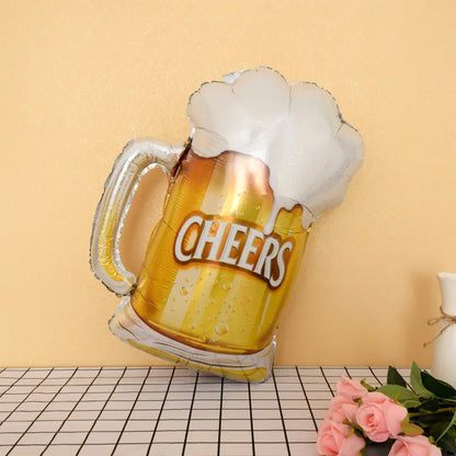 Wine Bottle Wine Goblet Aluminium Foil Balloons Beer Whisky Champagne Bar Banquet Family Gathering Birthday Party Decoration