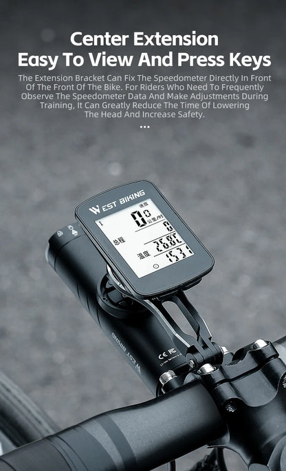 WEST BIKING Bike Bracket Front Light Lamp Holder Aluminum Alloy Extension Holder for Bicycle Computer Wahoo Bryton Garmin Bracke