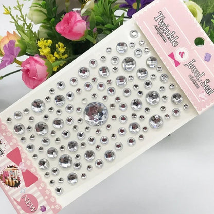 Glitter Face Stickers for Children Rhinestones for Eyes Face Diamonds Bright Stickers Festival Makeup Jewels Stickers ZS006