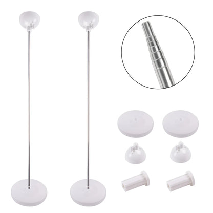 1/2set Adjustable Balloon Column Stand Metal Balloon Stand Holder with Plastic Base for Wedding Decor Birthday Baby Shower Party