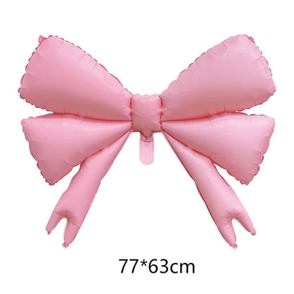 Cute Matte Rainbow Cake Bear Foil Balloon Kids Adult Birthday Party Decorations Cartoon Bow Candy Ice Cream Balloons Globos