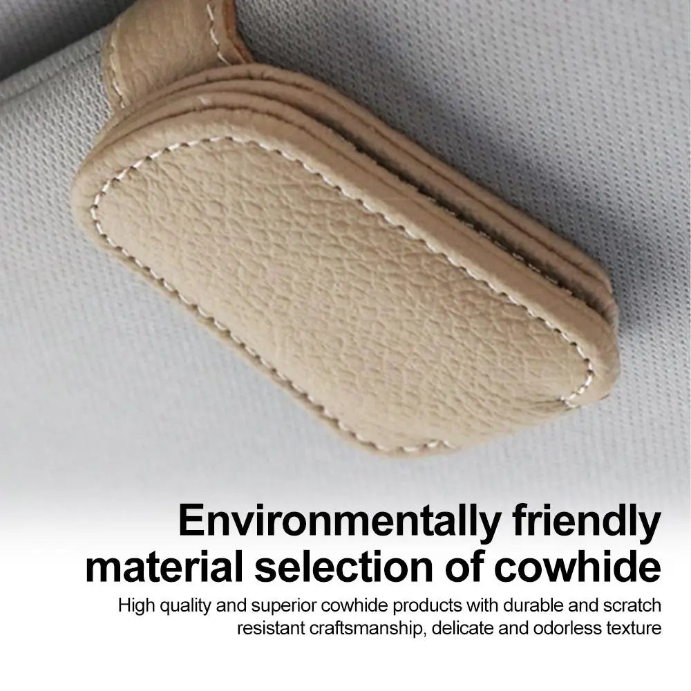 Universal Car Sunglasses Clip Card Ticket Holder Stand Fastener Pen Case Eyeglasses Sun Visor Car Accessories