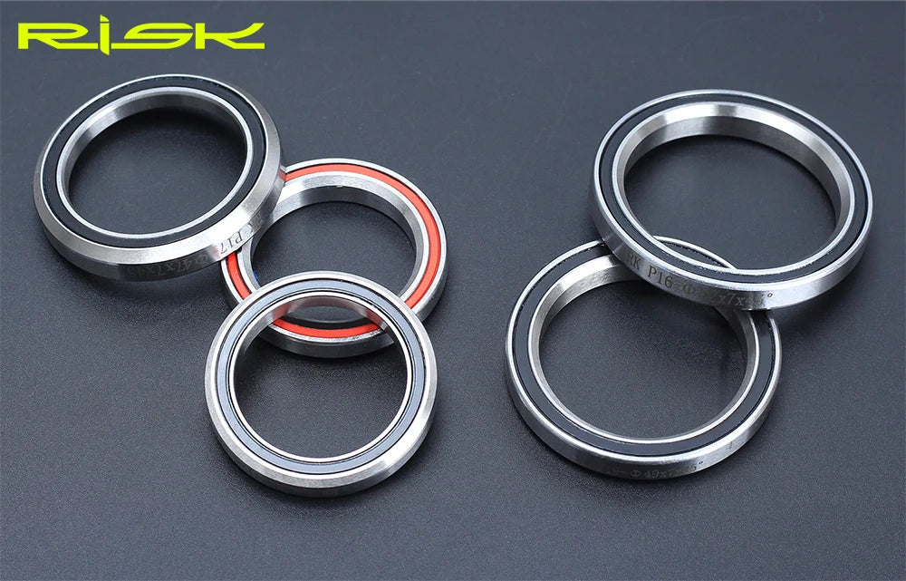 RISK Bike Headset Bearings 41/41.8/47/49/52mm MTB Road Bicycle Headset Bearing Repair Steel Parts Bike Accessories