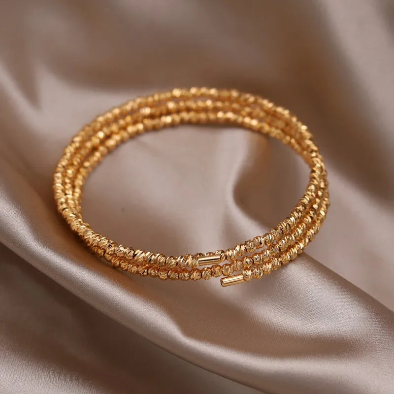 2024 French new design fashion jewelry two-color plated zircon letter X opening bracelet elegant women's daily work accessories