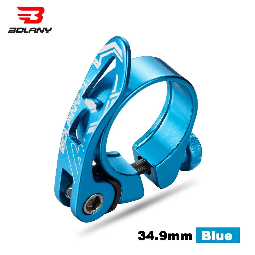 BOLANY MTB Bike Seatpost Clamp Quick Releas Ultralight Aluminium Alloy Bicycle Seat Post Mount 31.8mm 34.9mm Cycling Accessories