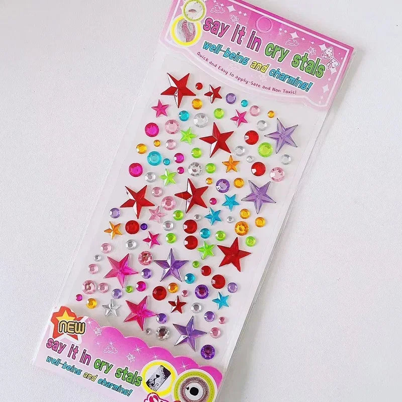 Glitter Face Stickers for Children Rhinestones for Eyes Face Diamonds Bright Stickers Festival Makeup Jewels Stickers ZS006