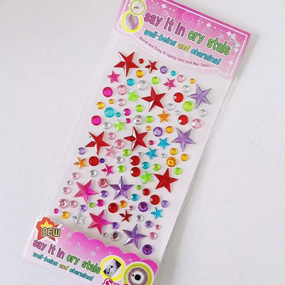 Glitter Face Stickers for Children Rhinestones for Eyes Face Diamonds Bright Stickers Festival Makeup Jewels Stickers ZS006