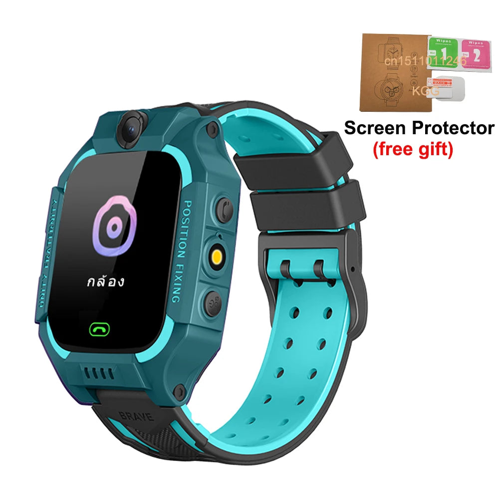 2G Smart Watch Kids LBS SOS Phone Watch IP67 Waterproof Remote Photo Voice Chat Smartwatch Compatible For Ios Android Child Gift