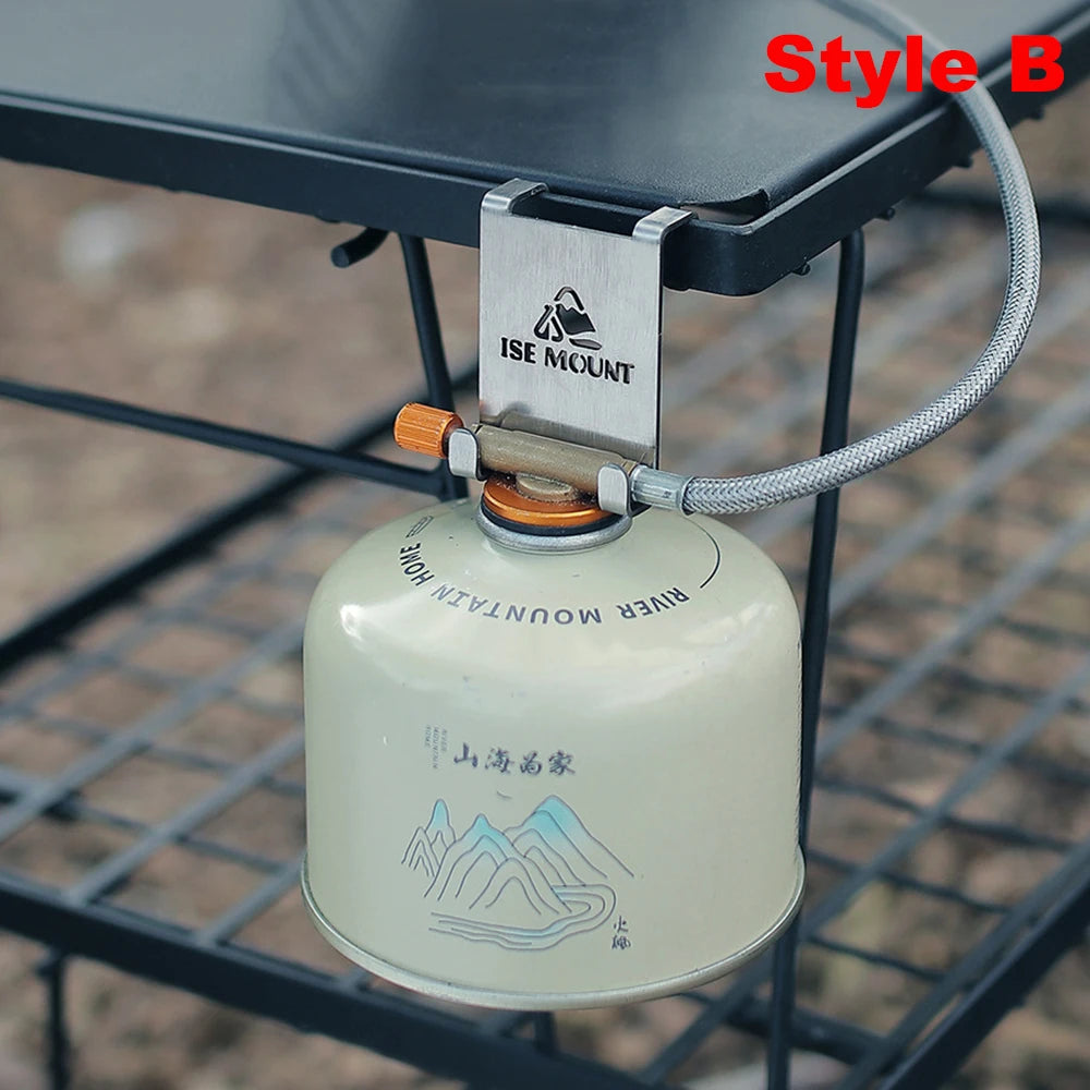 Hang Gas Canister Hook Camping Tables Hook Stainless Steel Stove Tank Hanger Hook Outdoor Camping Table Gas Stove Tank Organizer