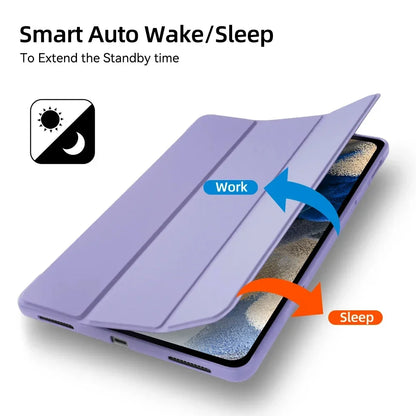 Case Fit Samsung Galaxy Tablet Case for S6 lite Tab A9 A8 A7 S7 S8 S9 and Plus FE Smart Auto Sleep Wake Function Silicone Cover