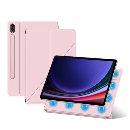 HUWEI Magnetic Case For Samsung Galaxy Tab S9 FE S7 S8 Plus S9FE S7FE S9+ S8+ S8 S9 Ultra Talbet Stand Smart Shell Cover Cases