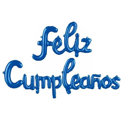 16-inch Spanish Happy Birthday Foil Balloon Set Birthday Party Decoration Feliz Cumpleaños Balloon Home Room Decor Birthday Gift