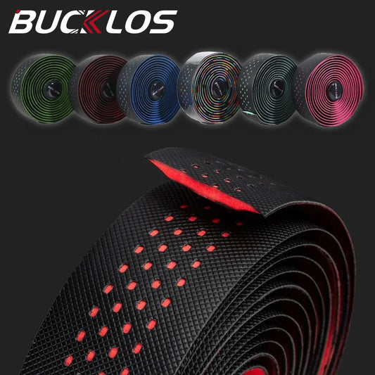 BUCKLOS Road Bike Handlebar Tape Soft PU EVA Gravel Bicycle Bar Tape Anti-Slip Shock Absorption Breath Grip Tape Cycling Parts
