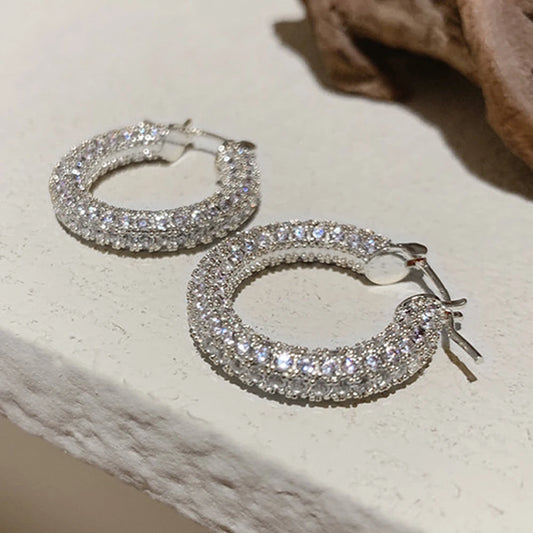 Fashion Luxury Small/Big Hoop Earrings for Women Silver Color/Gold Color Daily Wear Versatile Earrings Statement Jewelry
