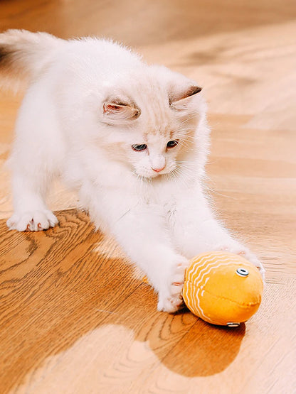 1PC Fun Cat Sackcloth Fish Toy High With Catnip Fish Pet Cat Gnawing Inside The Toy Room