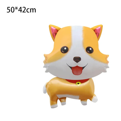 Cartoon Animal Rabbit Deer Foil Balloon Kids Gifts Birthday Party Jungle Animal Theme Decoration Squirrel Fox Bear Helium Globos