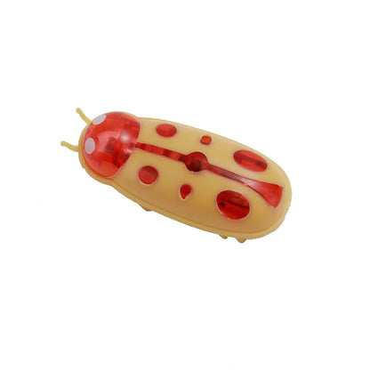 Mini Electric Bug Pet Dog Cat Toy Interactive Cute Ladybird Beetle Animal Shape Cat Toys Walking Insect Cat Playing Supplies