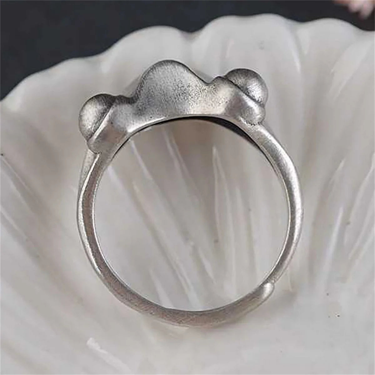Retro Frog Toad Animal Rings for Women Men Artistic Design Silver Color Opening Resizable Unisex Female Statement Ring Best Gift