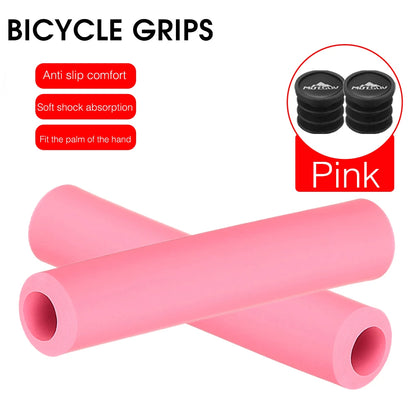 MOTSUV Bicycle Ultraight Density Foam Silicone Sponge Handlebar Grips for MTB bike XC/AM Anti-skid shock-absorbing Super Soft