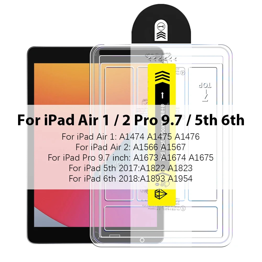 Screen Protector Tempered Glass For Ipad Pro 13 11 M4 12.9 10 9 10th 9th Generation Air 5 4 3 2 M2 Mini 6 10.2 10.9 Accessories