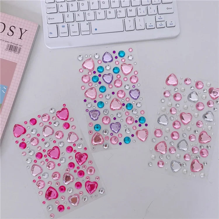 Glitter Face Stickers for Children Rhinestones for Eyes Face Diamonds Bright Stickers Festival Makeup Jewels Stickers ZS006